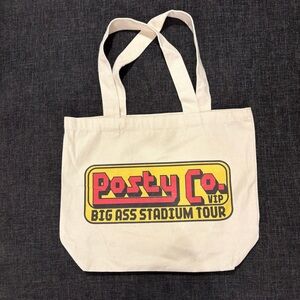 Post Malone Tour Merch Canvas Tote Bag. Post Co. Big A$$ Stadium Tour VIP